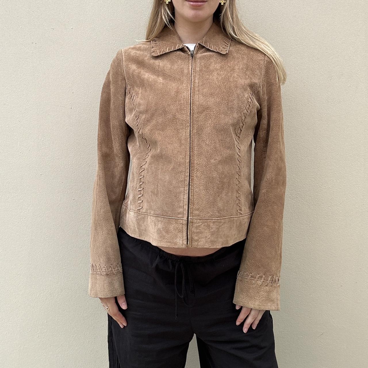 Vintage tan suede jacket -