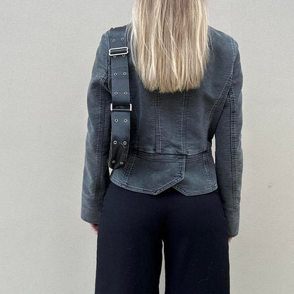 Vintage 00s asymmetric jacket