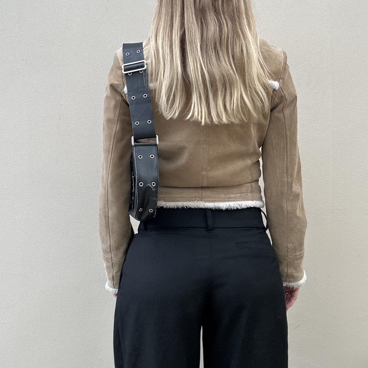 Vintage suede & Sherpa biker jacket