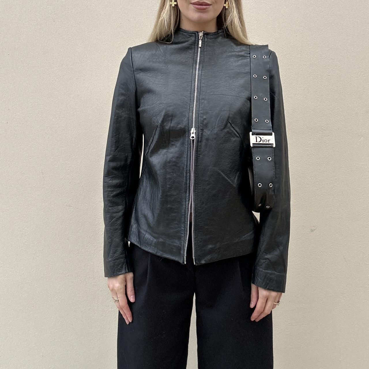 Vintage 00s leather dual zip jacket