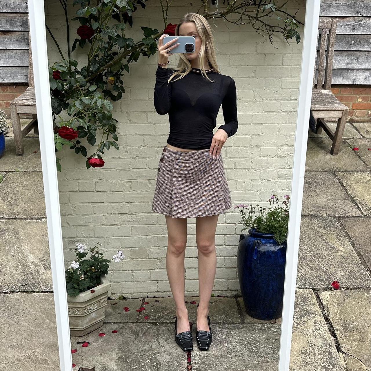 Vintage 00s tweed mini skirt