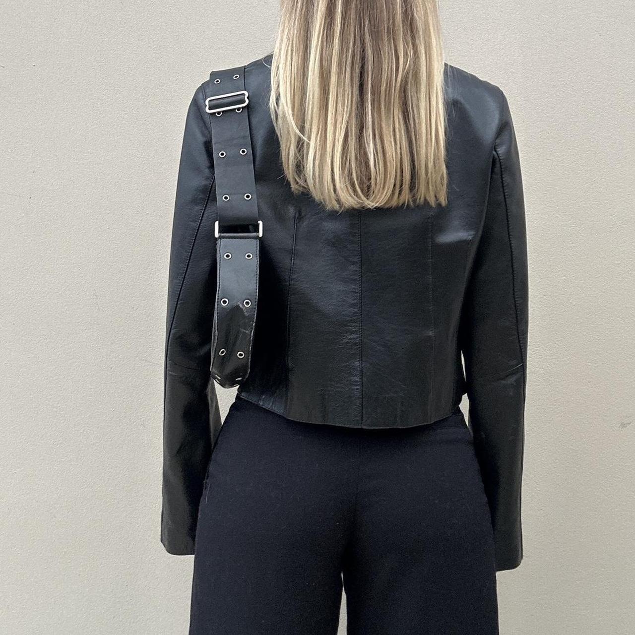 Vintage 00s collarless jacket