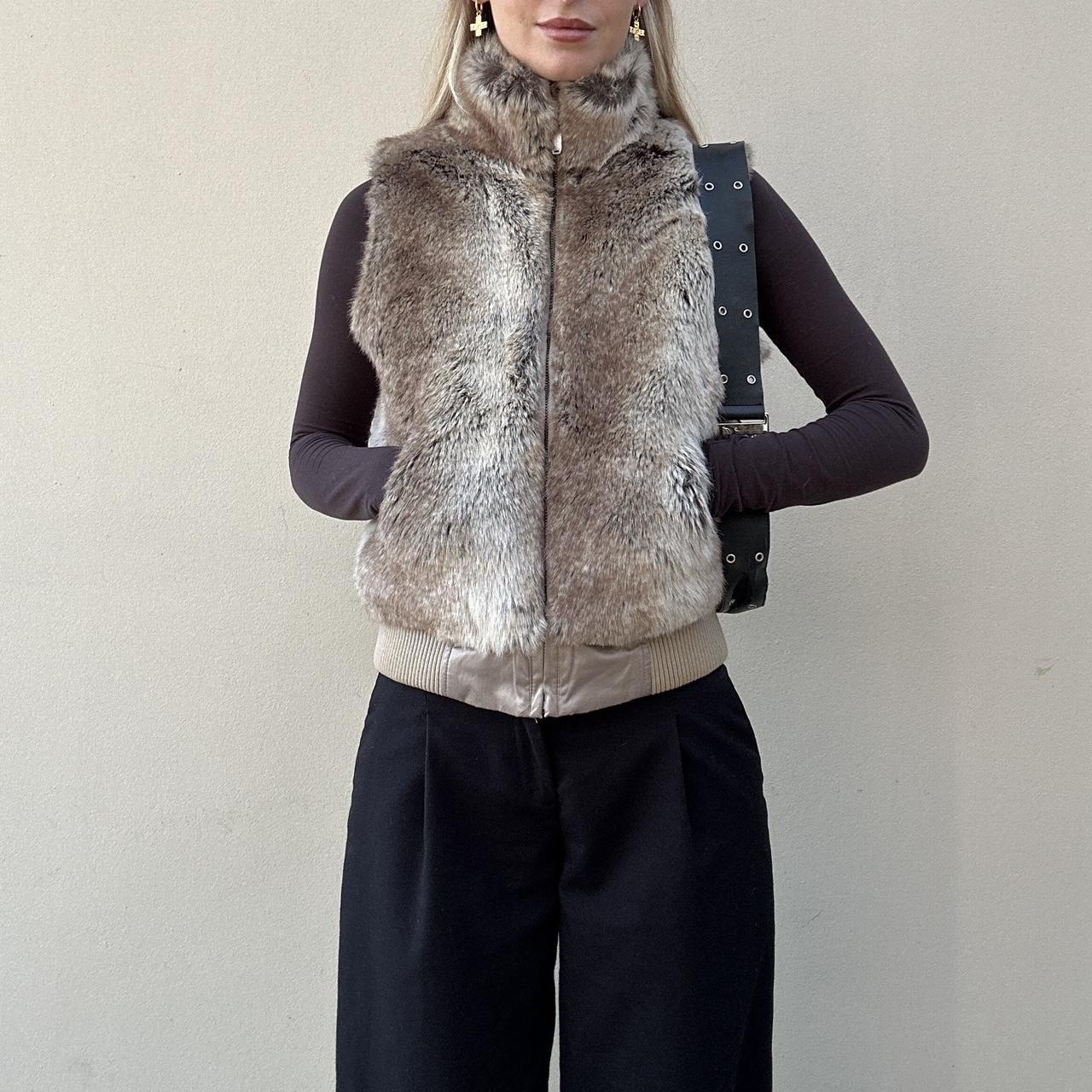 Vintage faux fur gilet