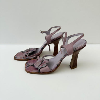 Vintage 00s purple flower heels