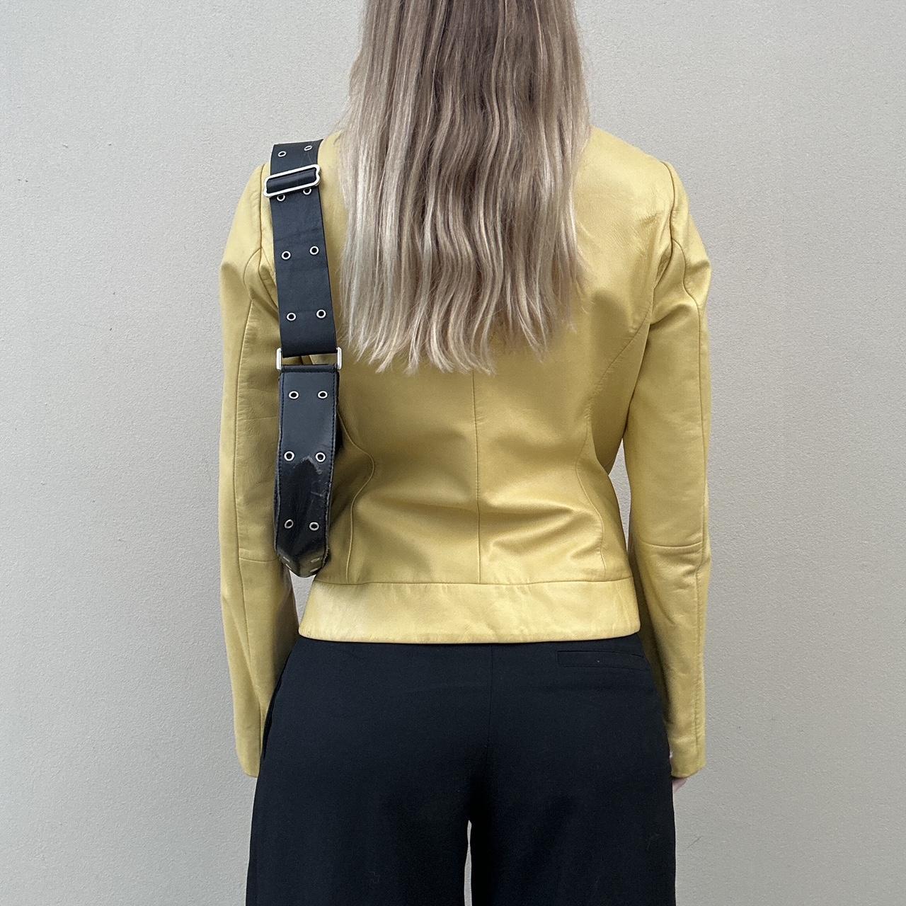 Vintage yellow leather jacket