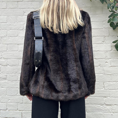 Vintage 00s faux fur jacket