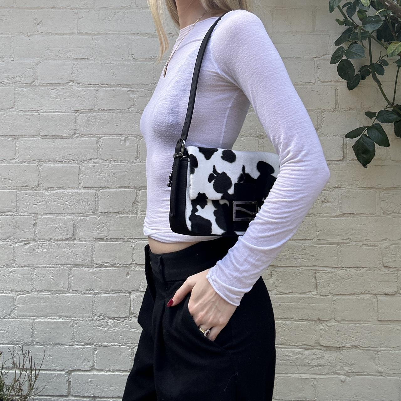 Vintage 00s Bulaggi cow shoulder bag