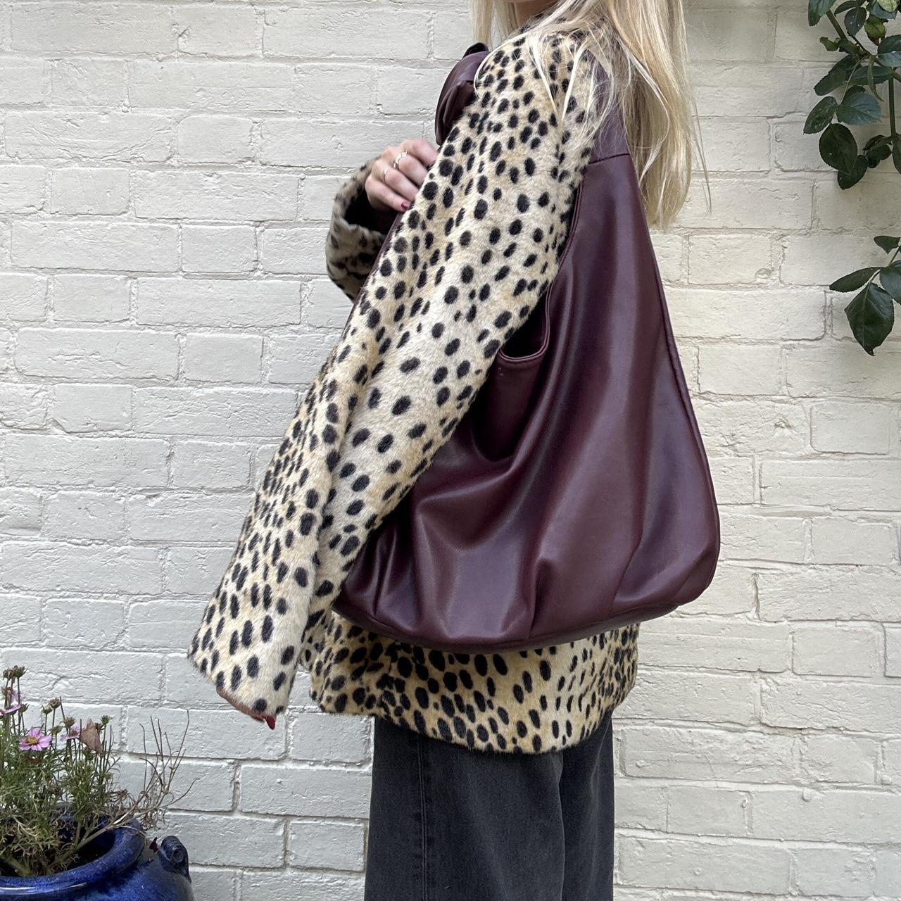 Faux leopard coat