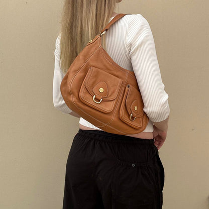 Vintage Ted Baker tan leather bag