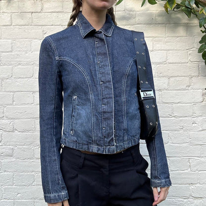 Vintage 00s dark denim jacket