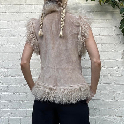 Vintage 00s Mongolian afghan gilet