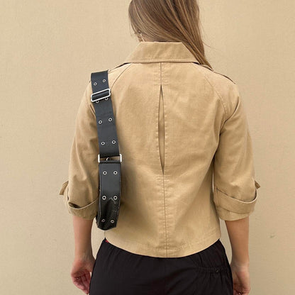 Vintage trench pea coat