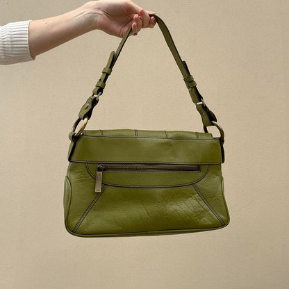 Vintage jaeger olive bag