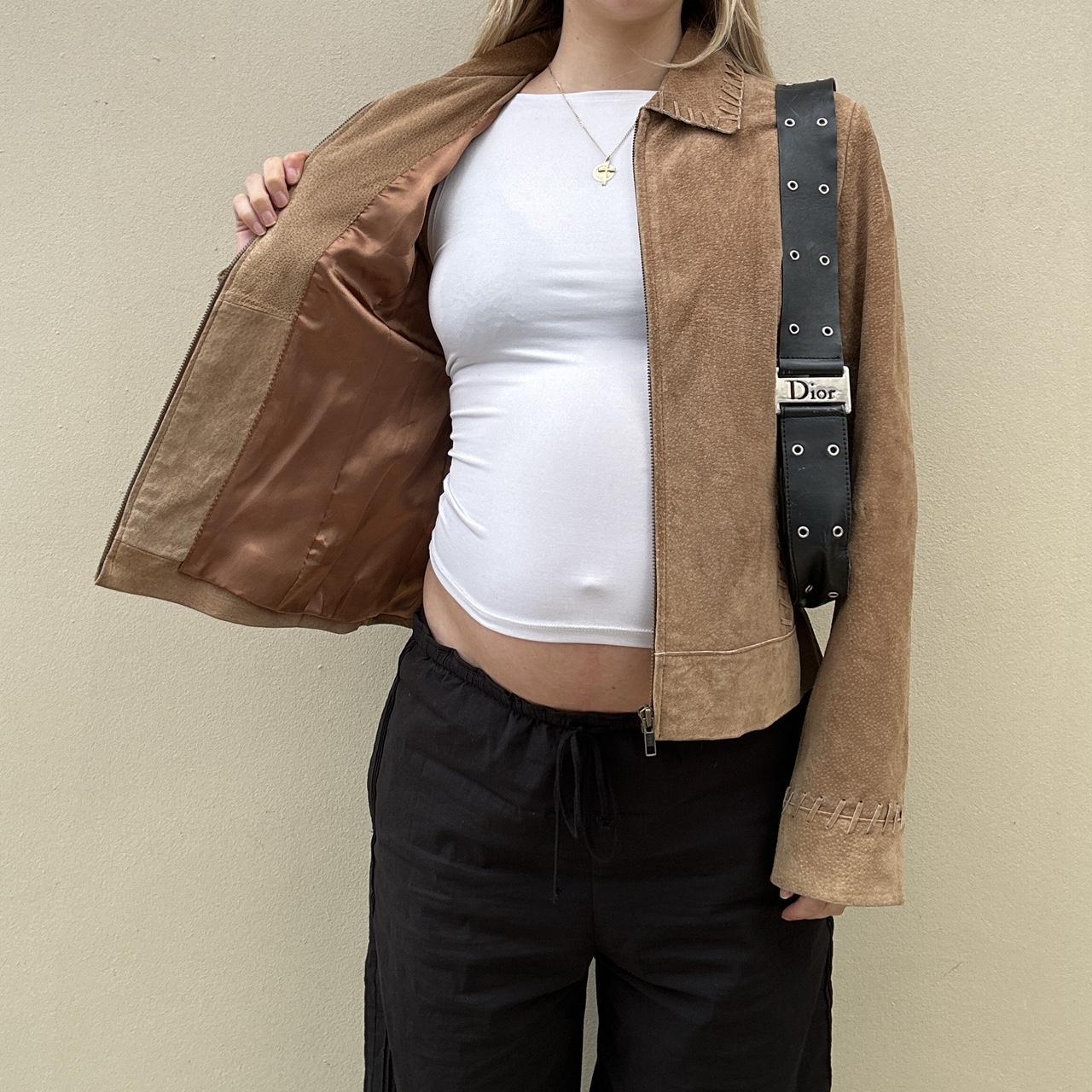 Vintage tan suede jacket -