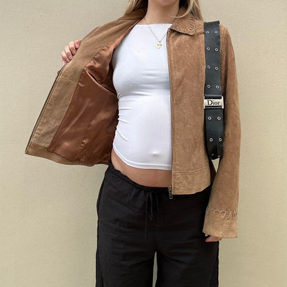 Vintage tan suede jacket -