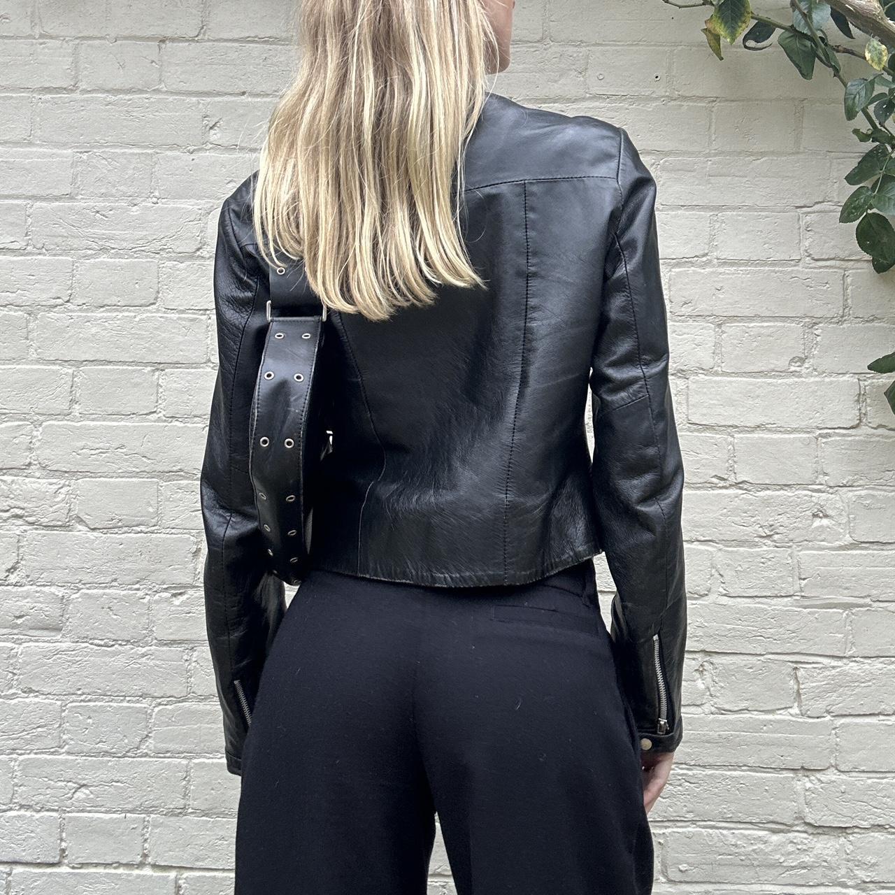 Vintage 00s leather biker jacket