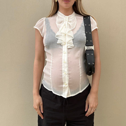 Vintage 00s sheer blouse