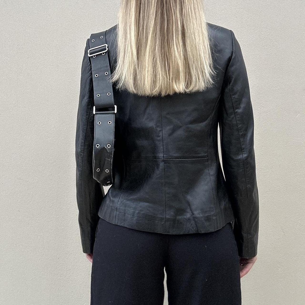 Vintage 00s leather dual zip jacket