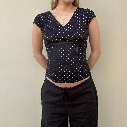 Vintage 00s polka dot top