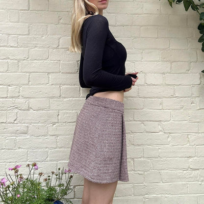 Vintage 00s tweed mini skirt