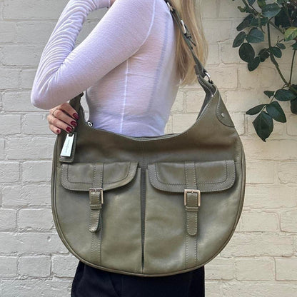 Vintage 00s olive green shoulder bag