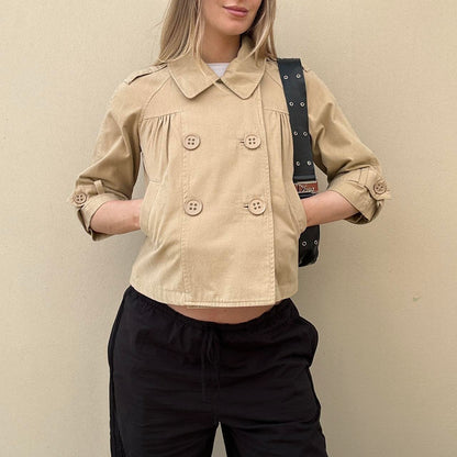 Vintage trench pea coat