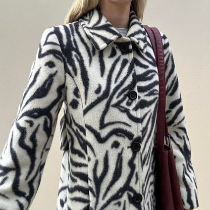 Vintage 00s zebra jacket