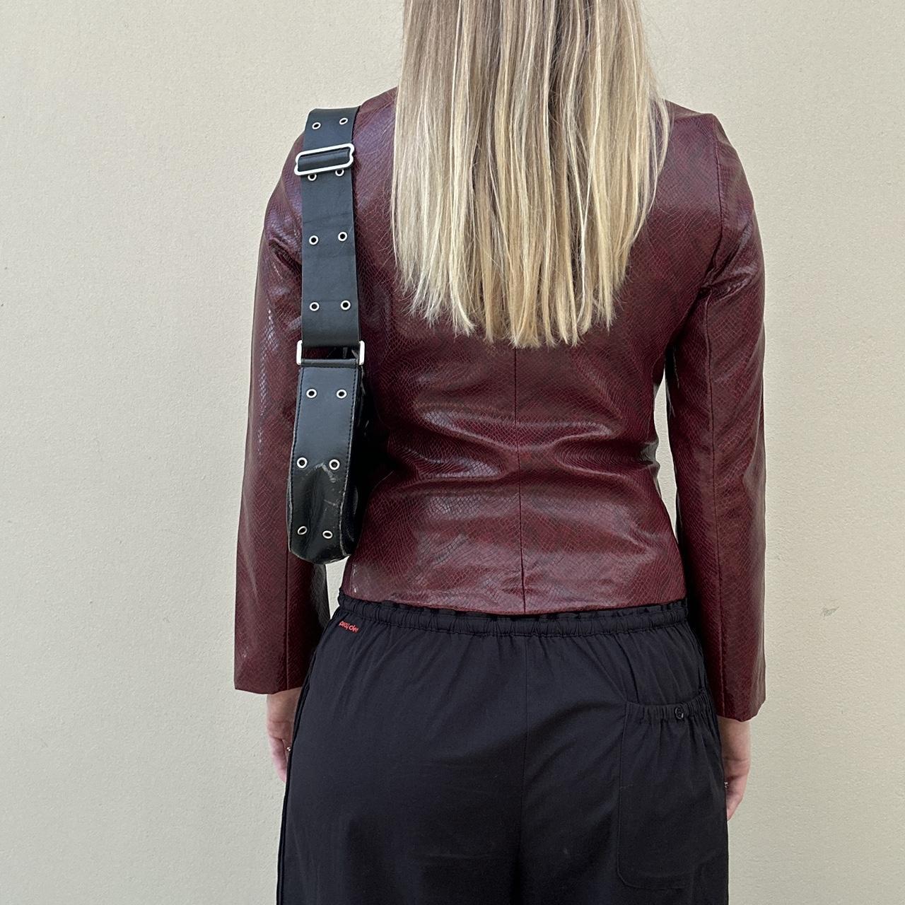 Vintage 00s burgundy snake jacket