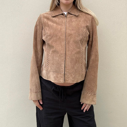Vintage tan suede jacket -