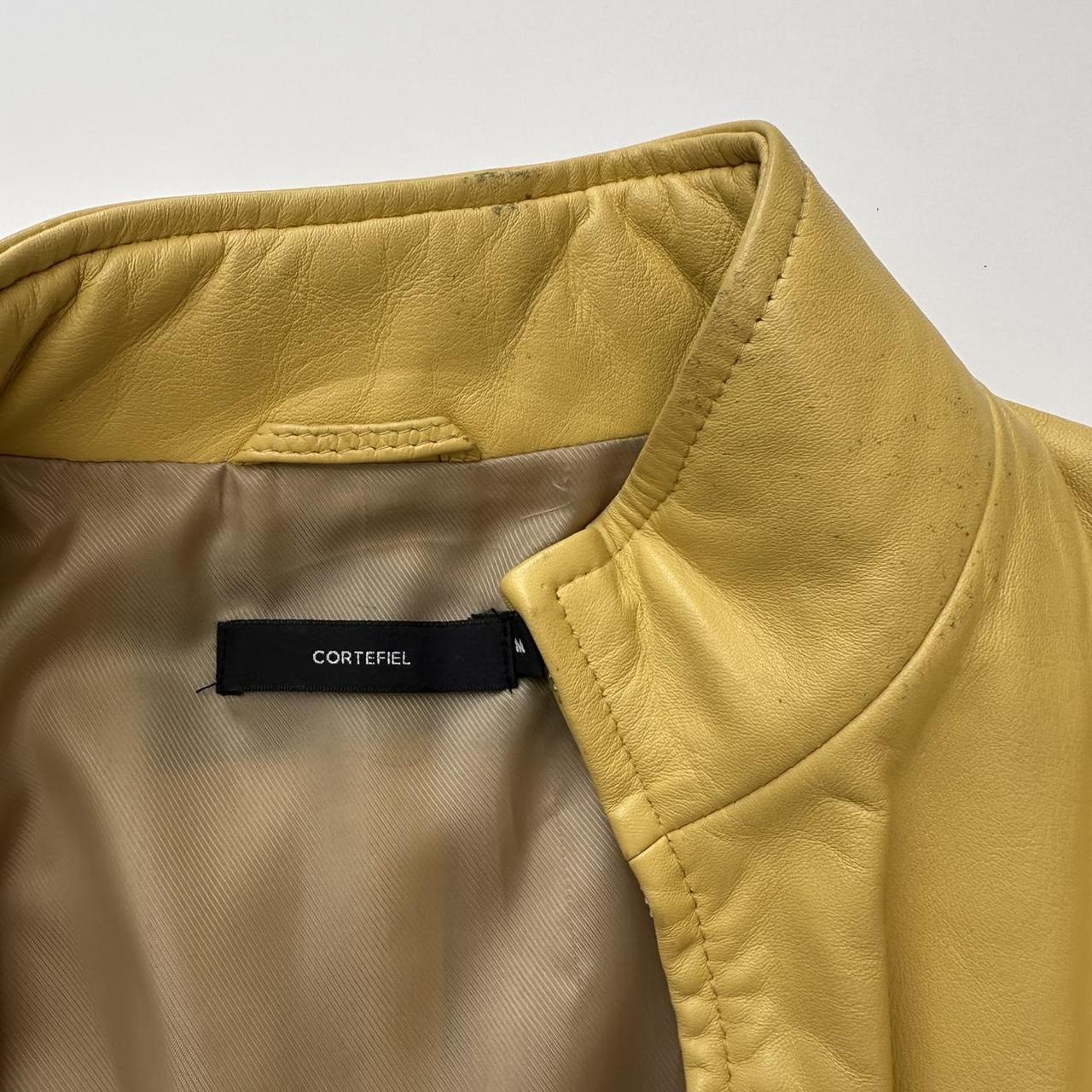 Vintage yellow leather jacket