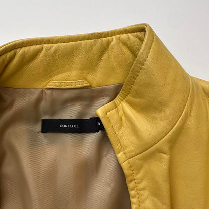 Vintage yellow leather jacket