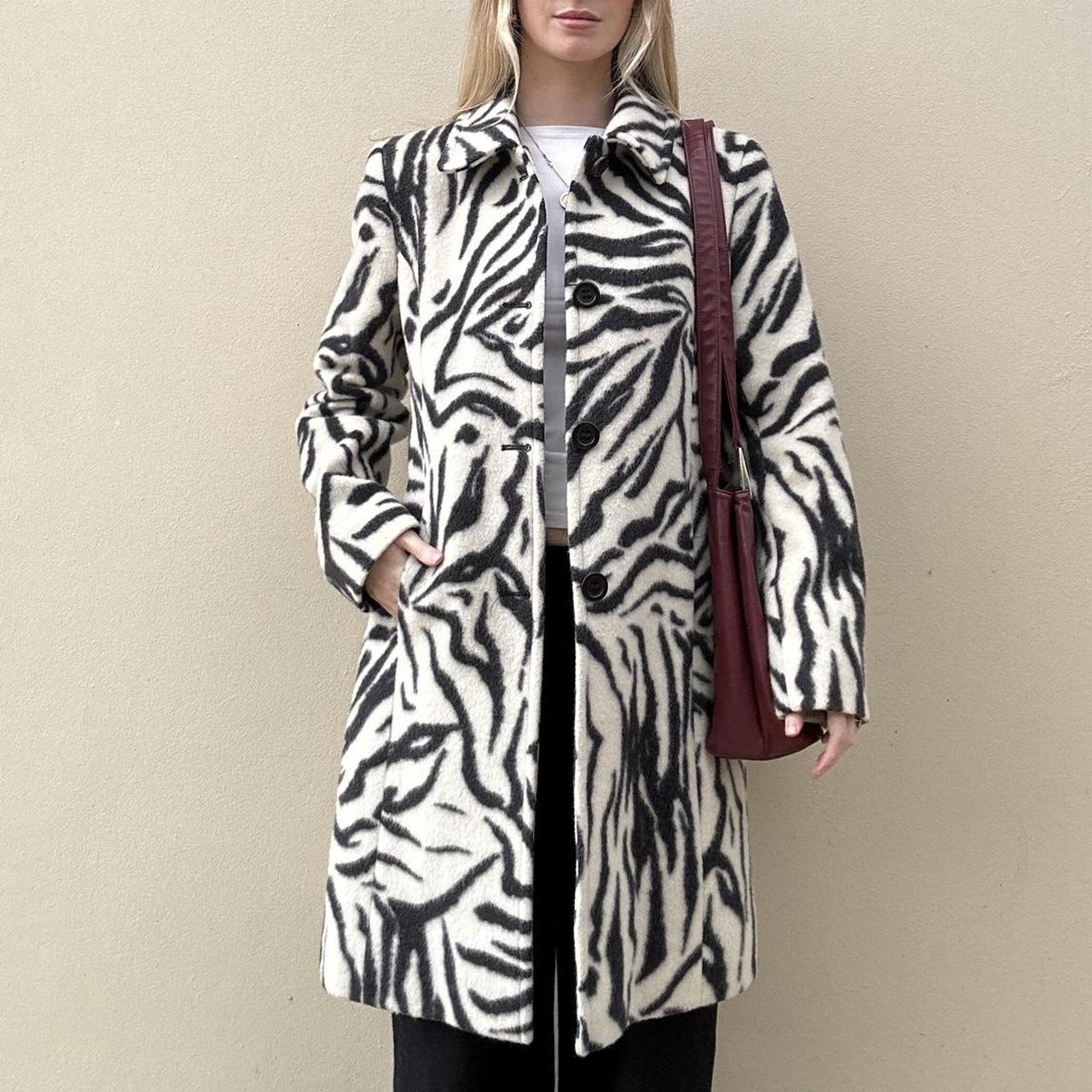 Vintage 00s zebra jacket