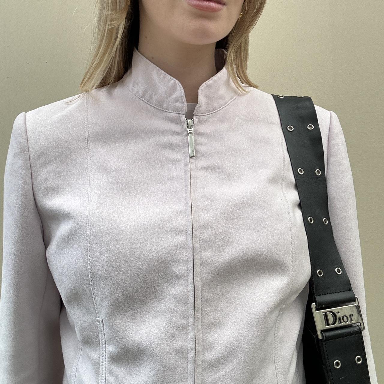 Faux suede pale pink jacket