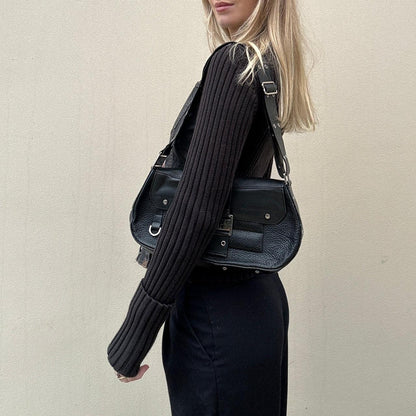 Vintage denim & knit jumper jacket