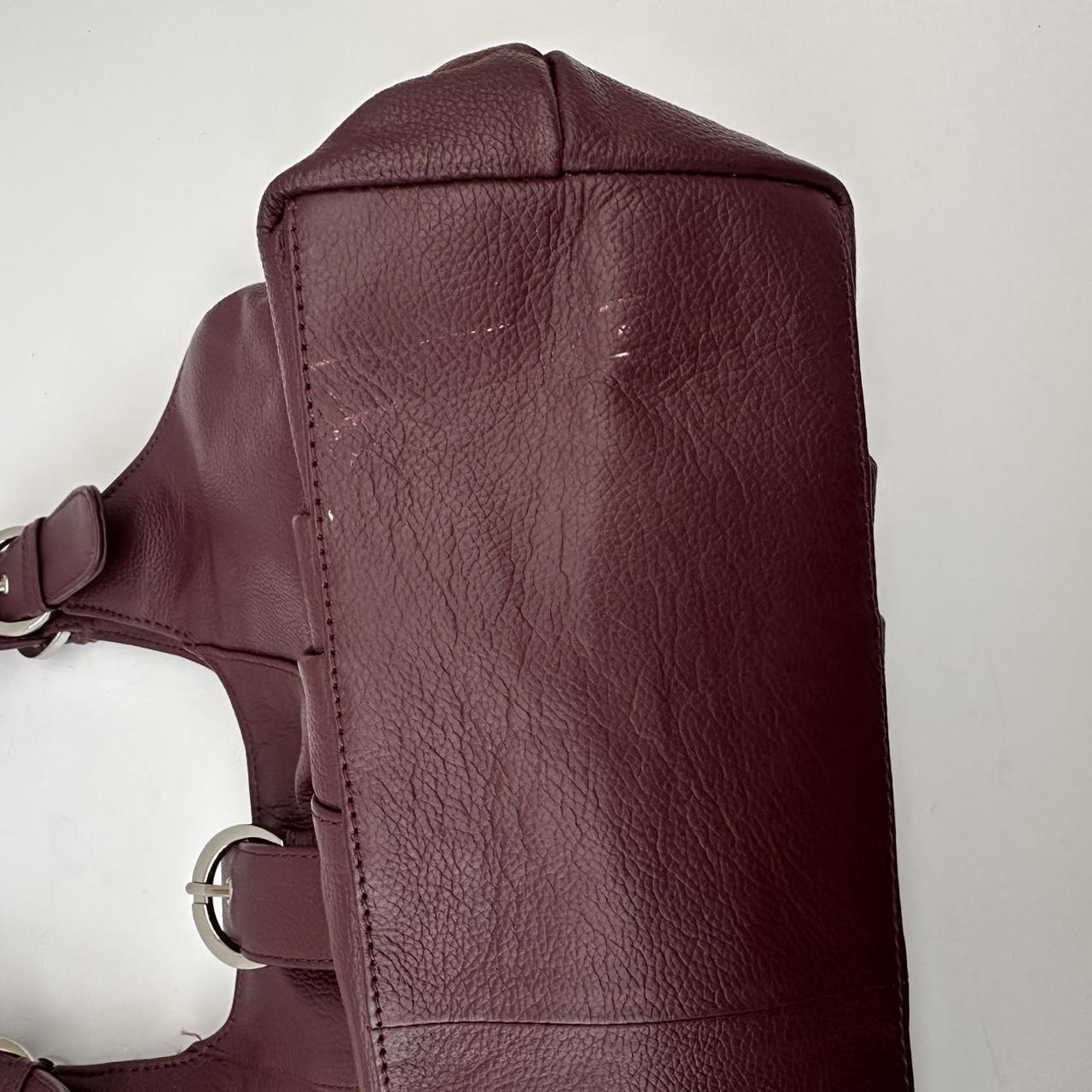 Vintage burgundy leather bag