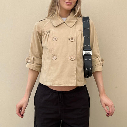 Vintage trench pea coat