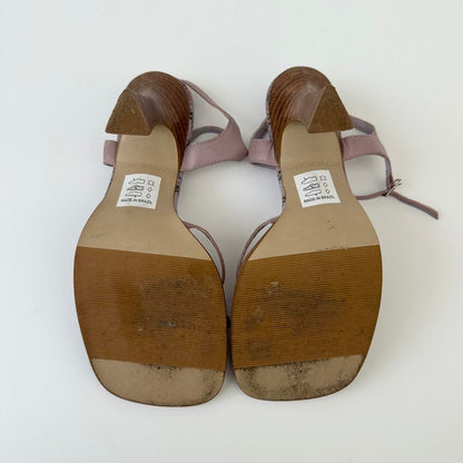 Vintage 00s purple flower heels