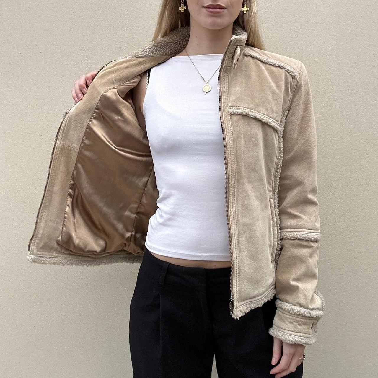 Vintage 00s suede & shearling jacket