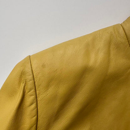 Vintage yellow leather jacket