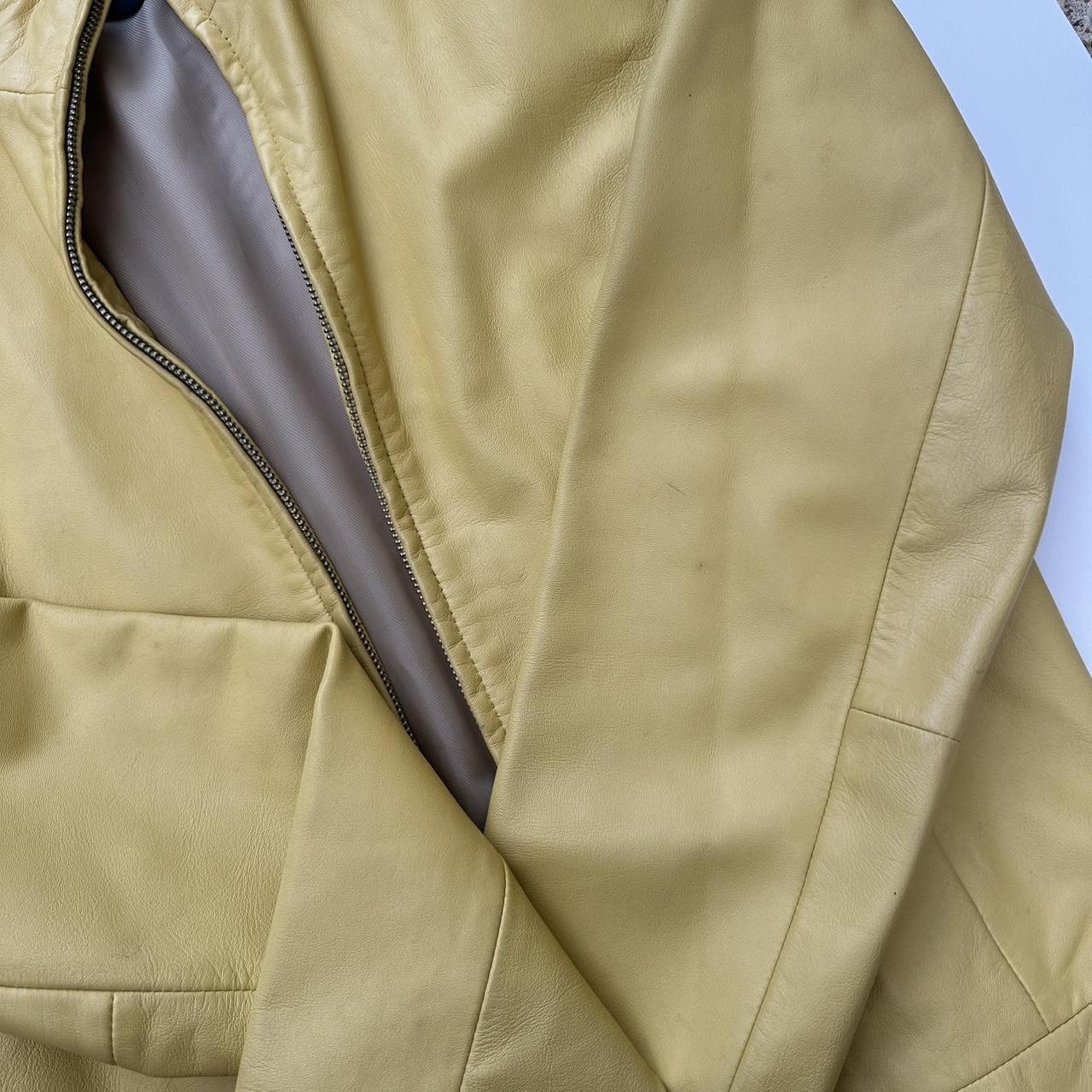 Vintage yellow leather jacket