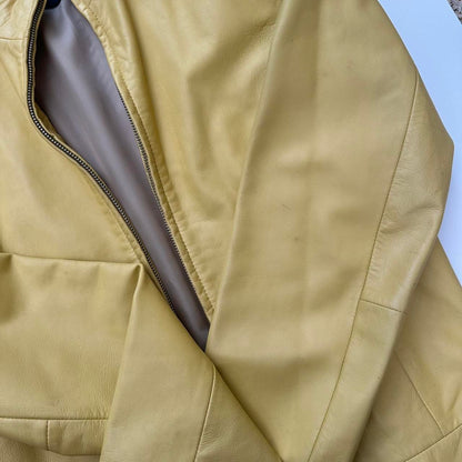 Vintage yellow leather jacket