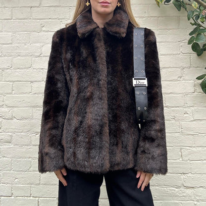 Vintage 00s faux fur jacket