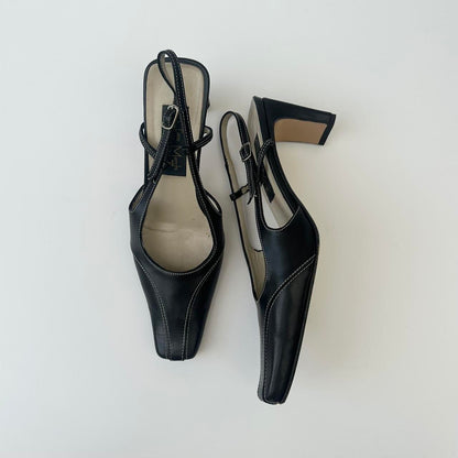 Stefano Marchi sling back heels