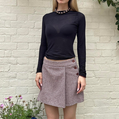 Vintage 00s tweed mini skirt