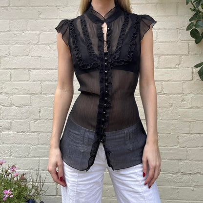 Old school new look sheer blouse