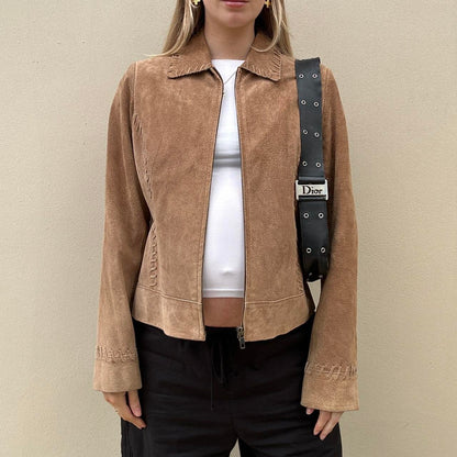 Vintage tan suede jacket -