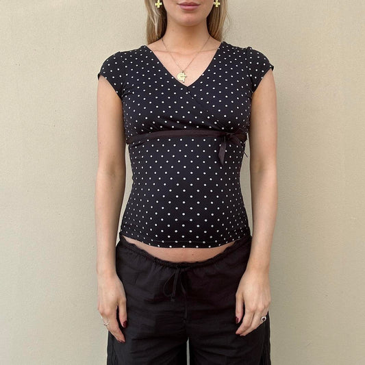 Vintage 00s polka dot top