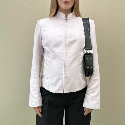 Faux suede pale pink jacket