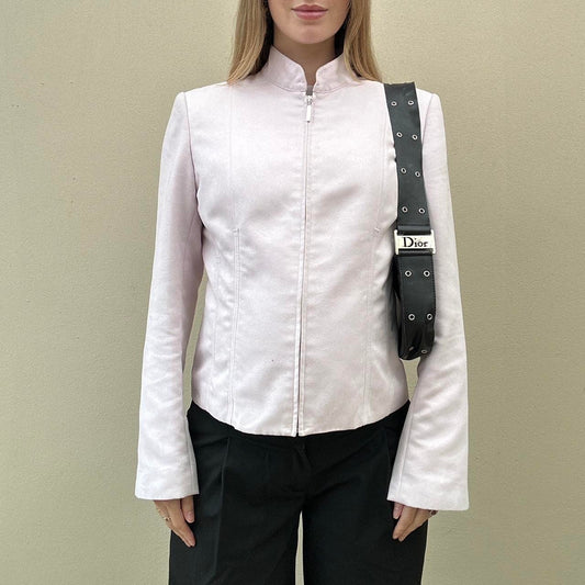 Faux suede pale pink jacket