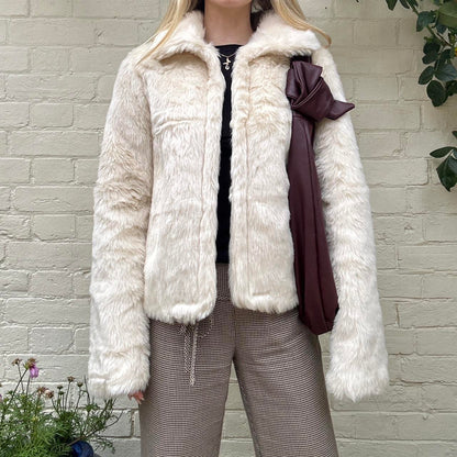 Vintage 00s faux fur coat